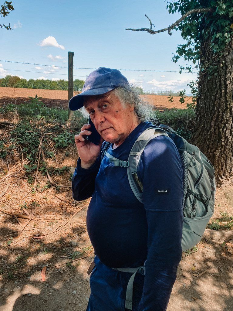 Ton de Maagt on a hike